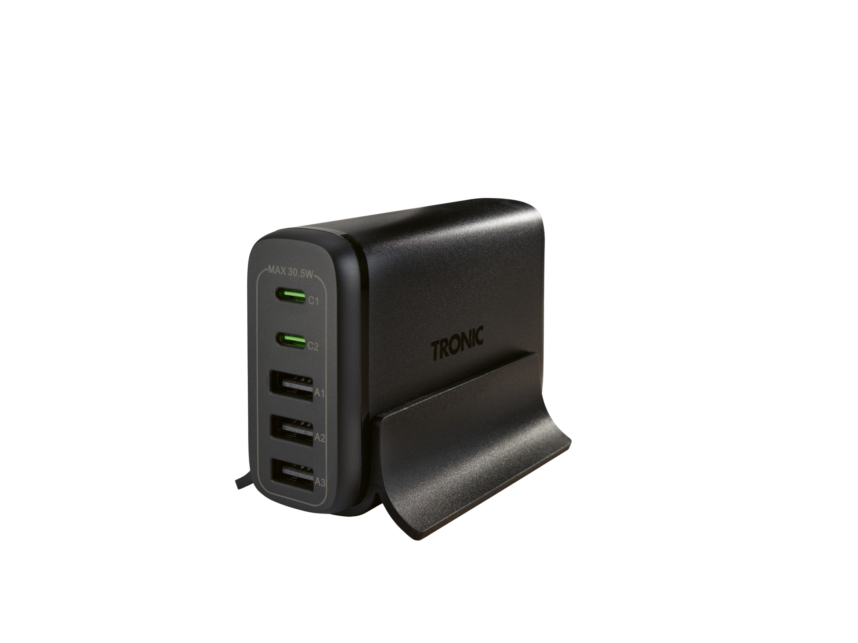 TRONIC® Stacja ładująca USB (Czarny)