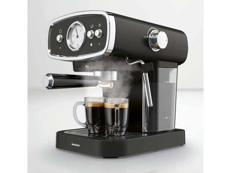 Pełny ekran: SILVERCREST® Ekspres do kawy ciśnieniowy kolbowy SEM 1050 B1, 1050 W, ze spieniaczem - zdjęcie 14