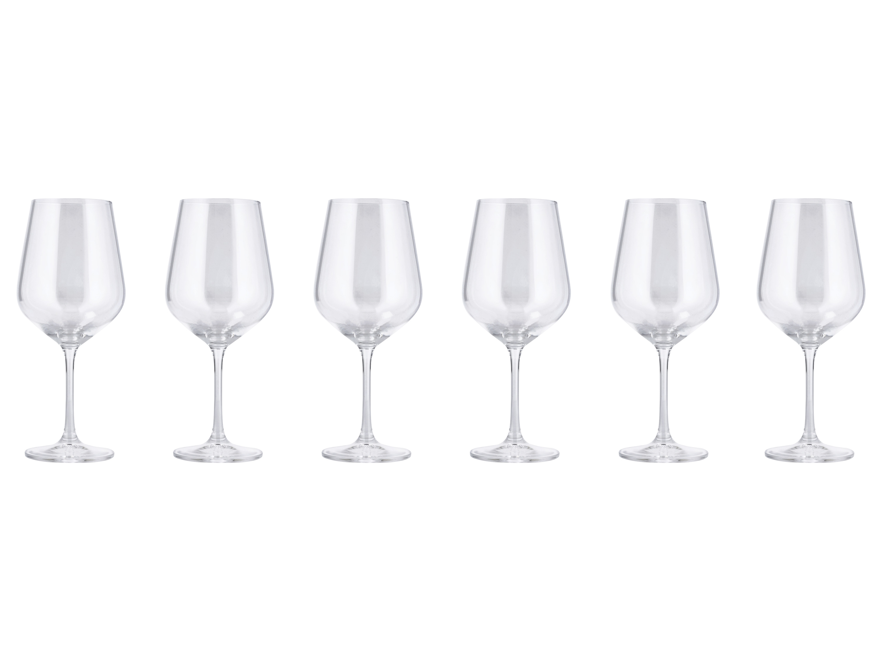 SILVERCREST® Zestaw 6 kieliszków lub szklanek ze szkła kryształowego (Kieliszki do czerwonego wina)