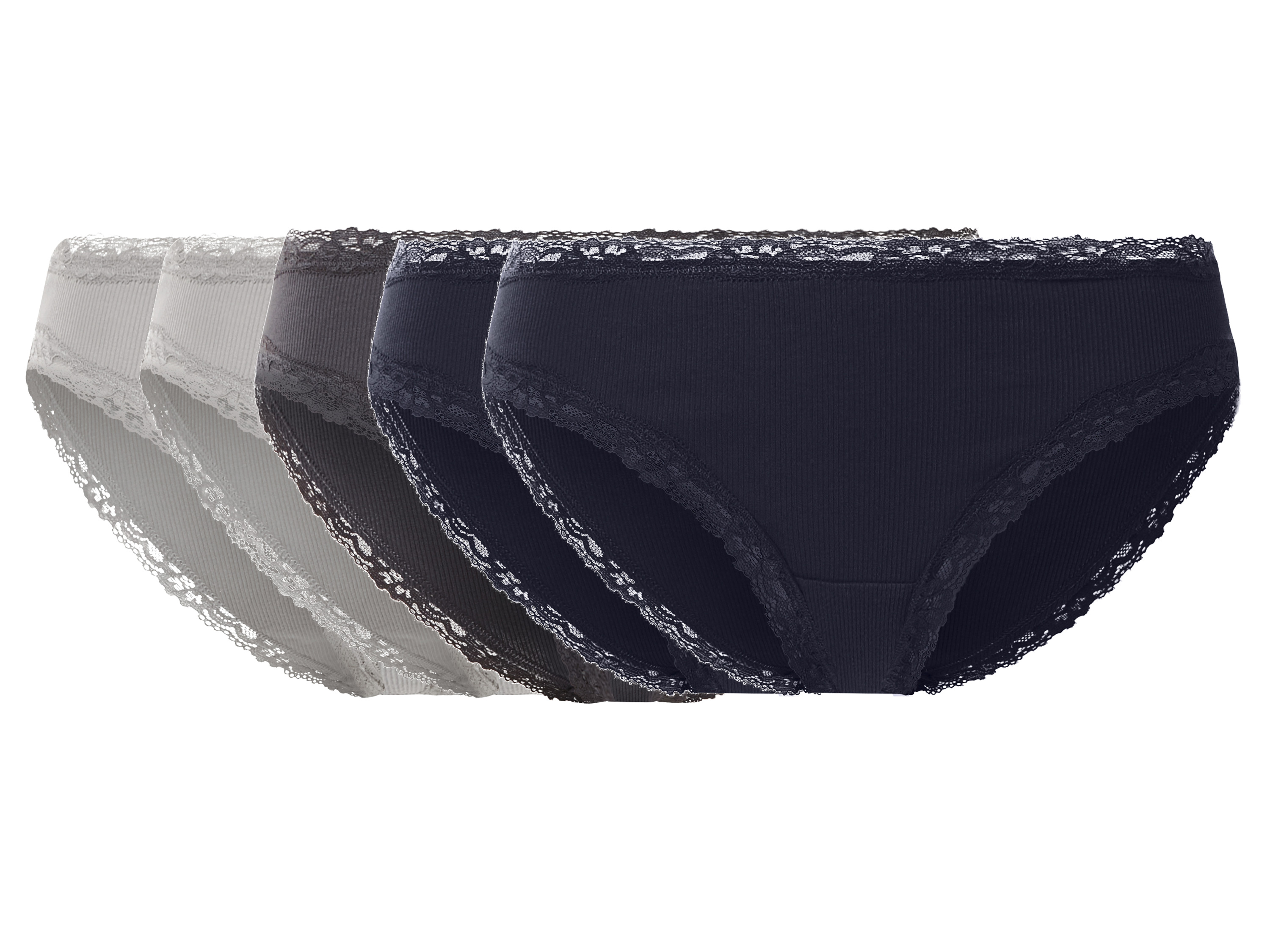 esmara® Majtki figi damskie z bawełną, 5 par 