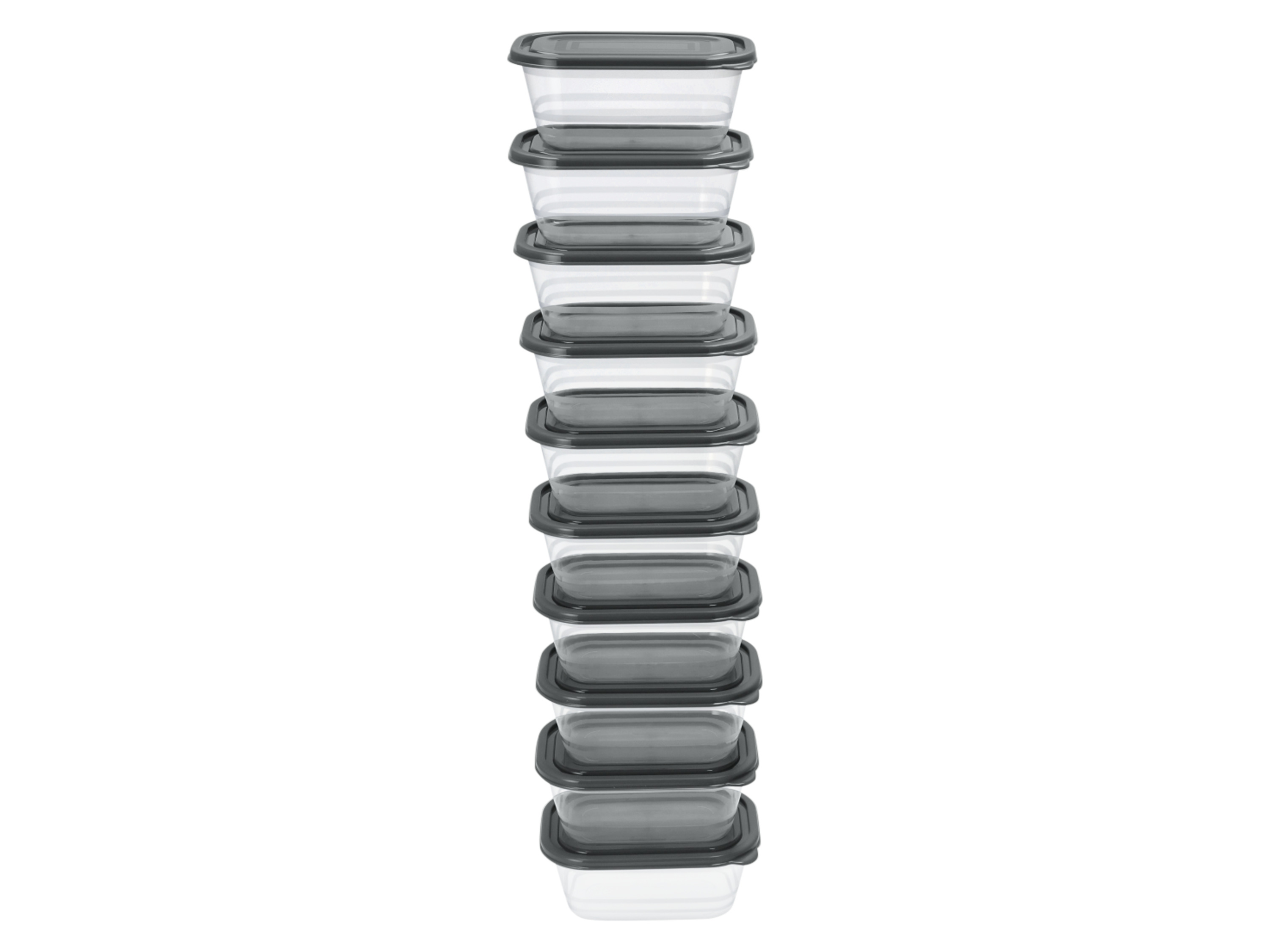 SILVERCREST® Zestaw pojemników do przechowywania XXL (10 x 0,6 litra)