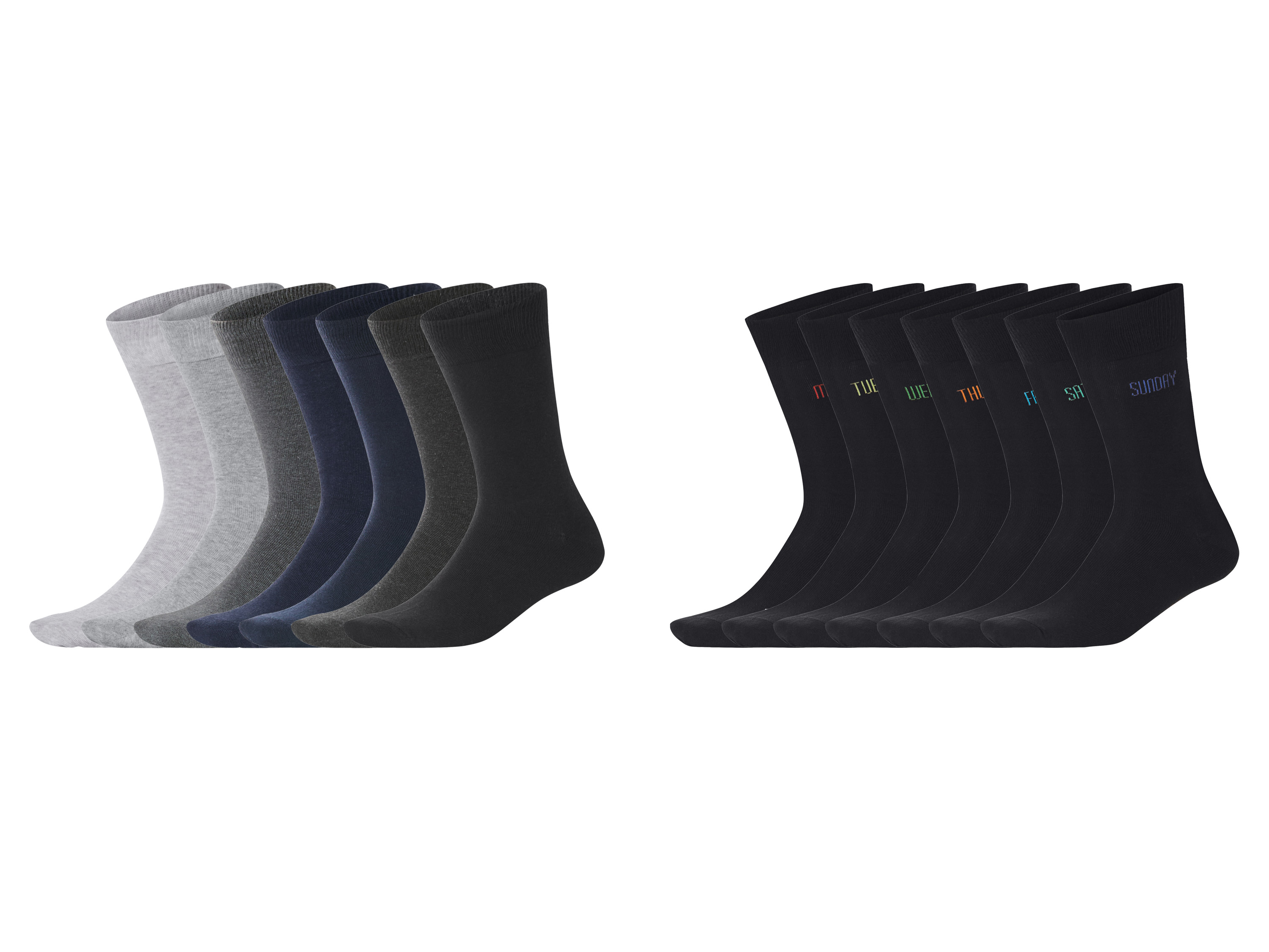 esmara Men Skarpetki męskie z biobawełną, 7 par