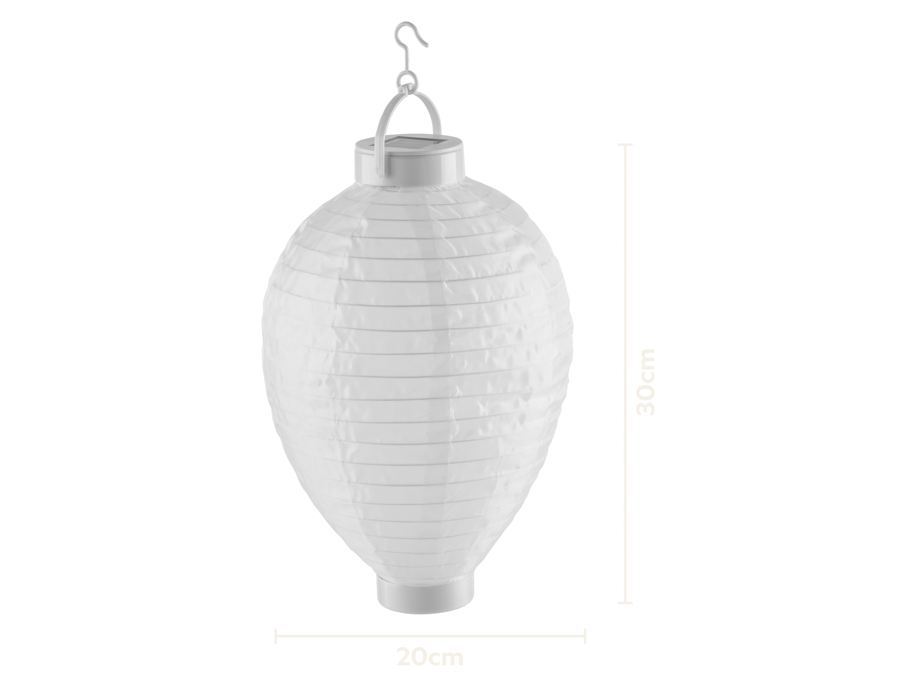 LIVARNO® Lampion solarny LED (owalny/biały)