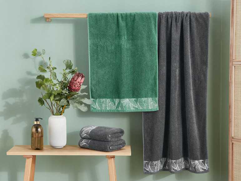 Pełny ekran: LIVARNO home Komplet 2 ręczników frotté, 50 x 100 cm - zdjęcie 4