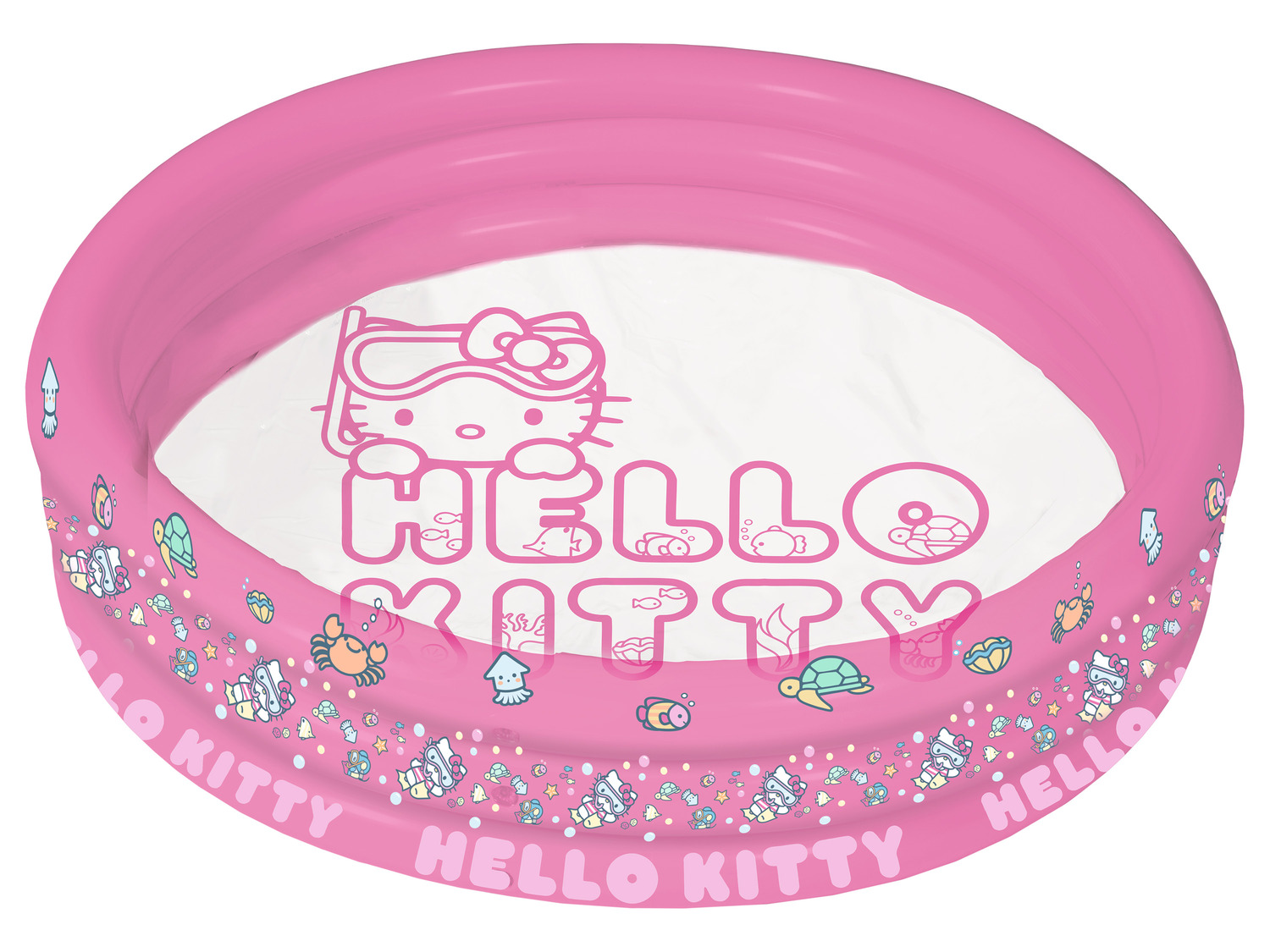 Hello Kitty Rills HELLO KITTY Basen rozporowy 3-pierścieniowy, różowy przezroczysty, 122 ...