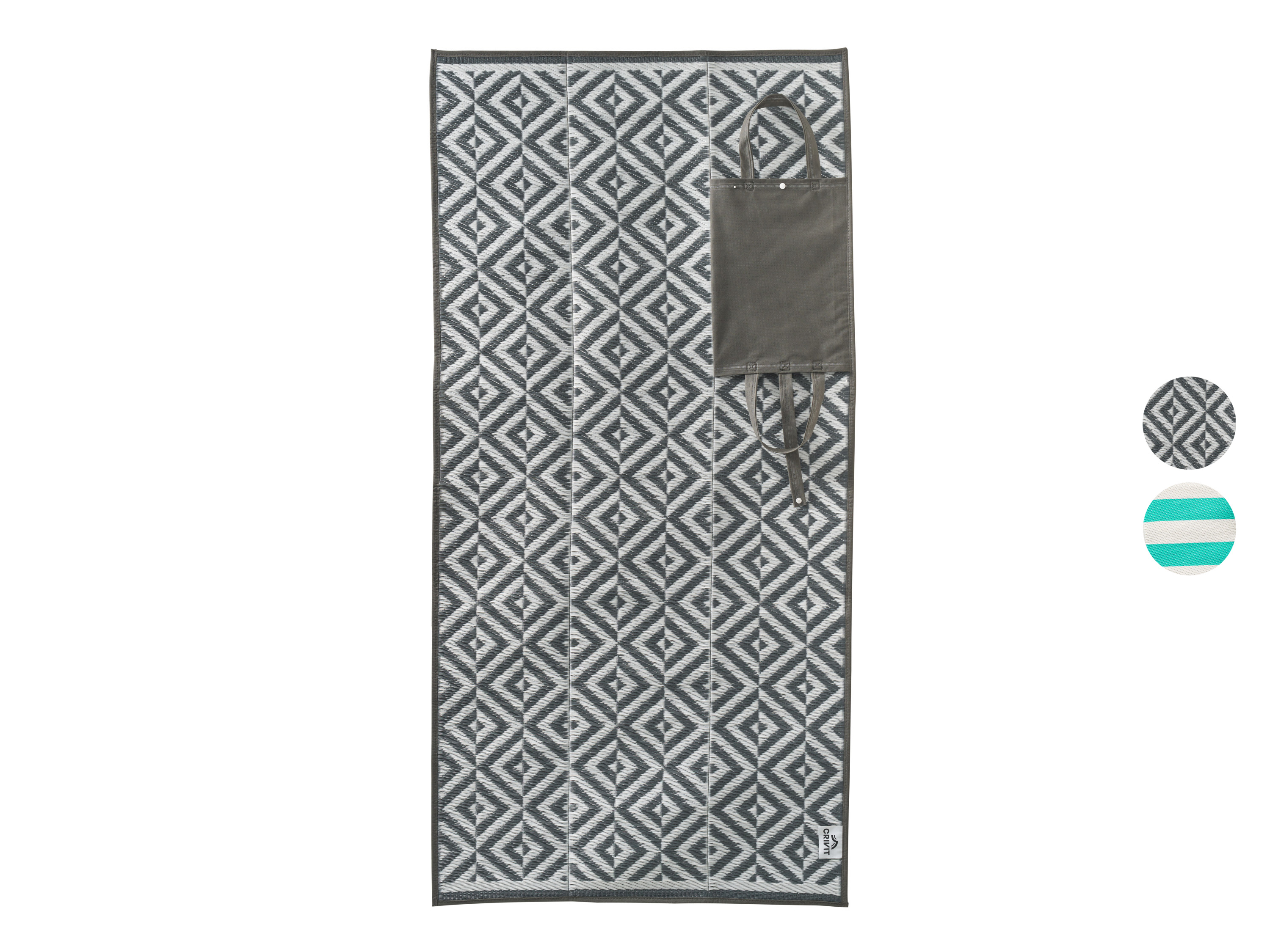 CRIVIT Mata plażowa składana, 90 x 180 cm