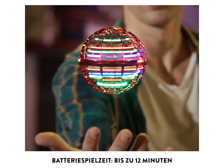 Pełny ekran: Lenco Latająca świecąca piłka LED z efektami świetlnymi - zdjęcie 13