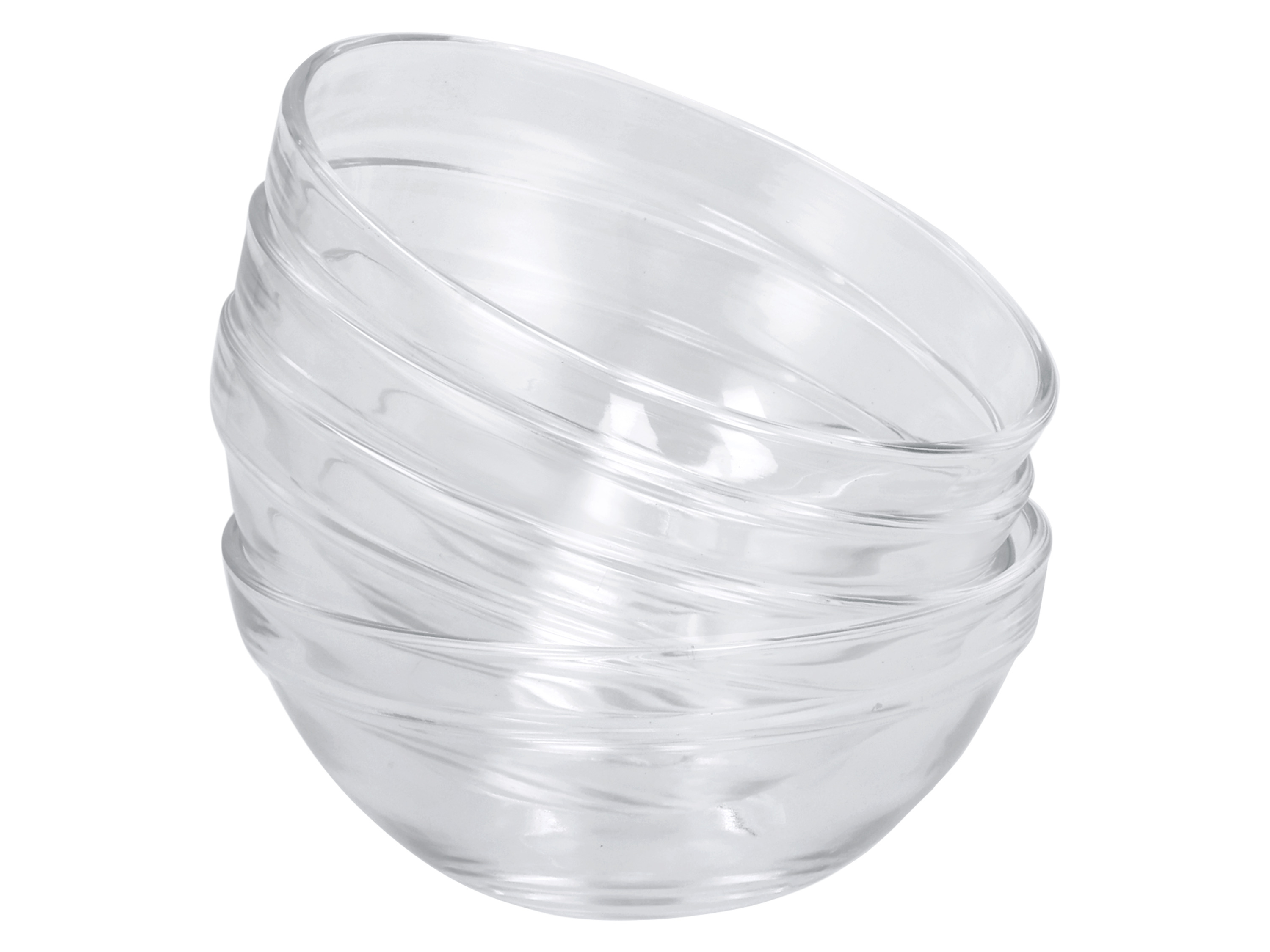 SILVERCREST® Zestaw szklanych salaterek, 2-częściowy / 4-częściowy (12 cm, 4 sztuki)