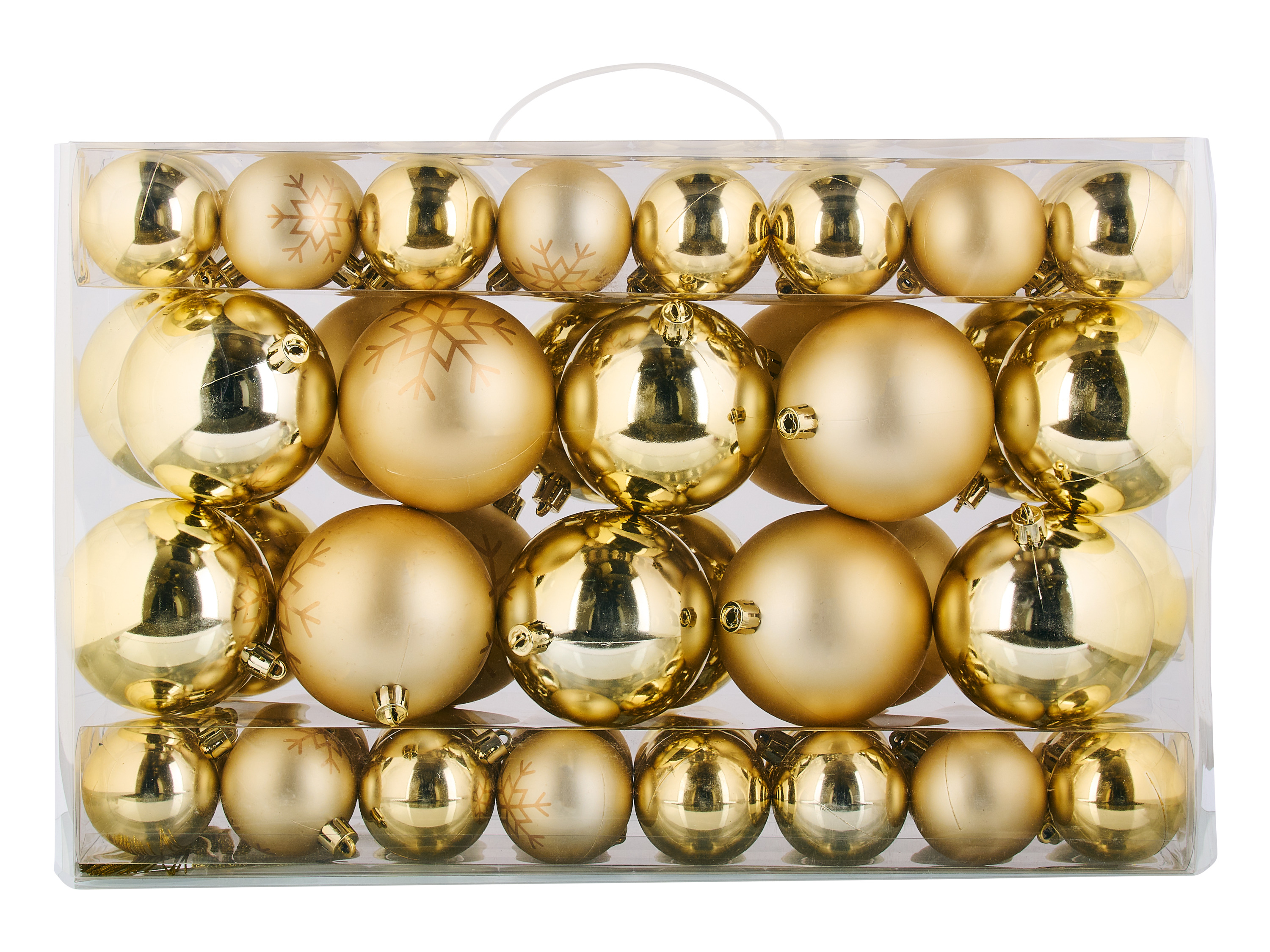 LIVARNO home Bombki choinkowe, 68 sztuk (Złoty/ szampański)