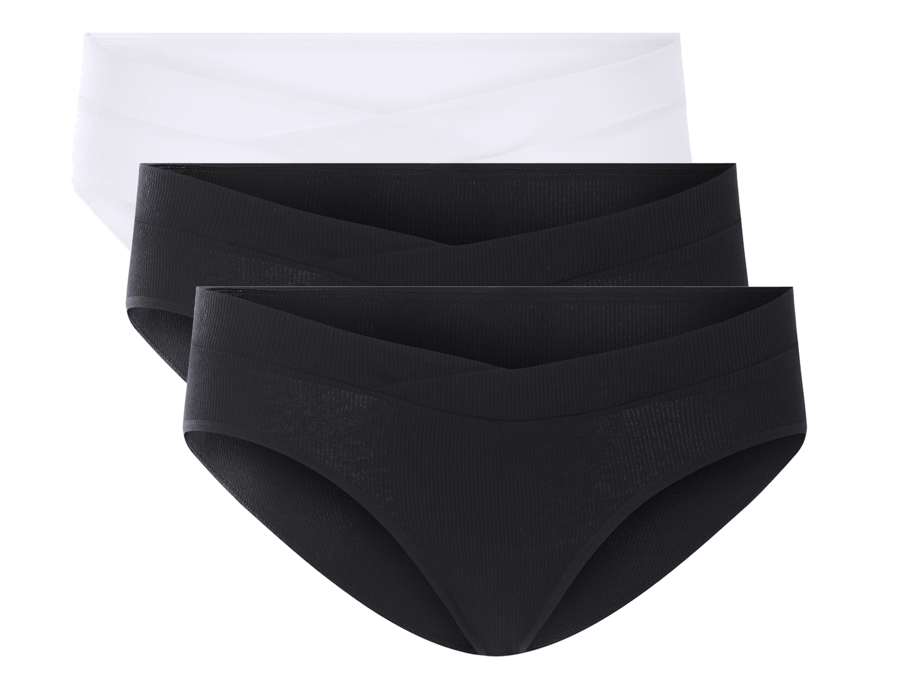 ESMARA® Figi damskie, 3 pary (Czarny/biały, XL(48/50))