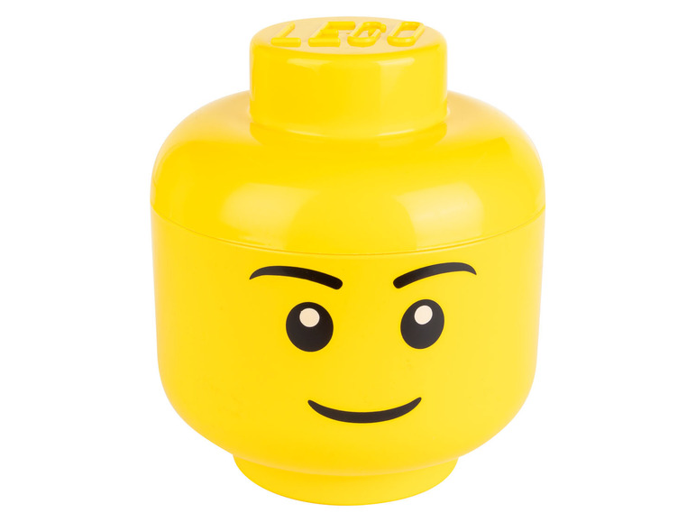 Pełny ekran: Pojemnik do przechowania w kształcie głowy Lego, 2 elementy - zdjęcie 6