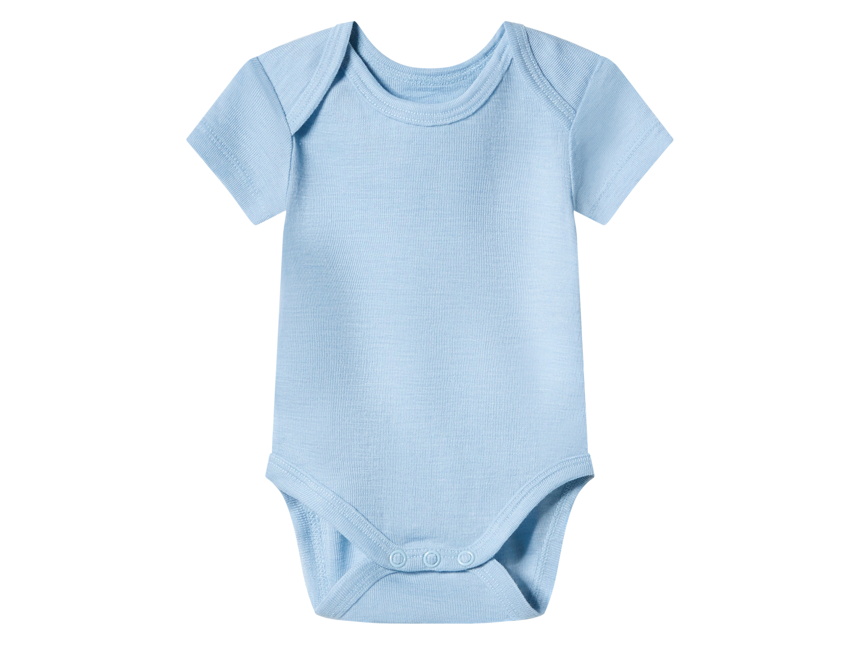lupilu® Body niemowlęce z wełną merino i jedwabiem (Jasnoniebieski, 74/80)