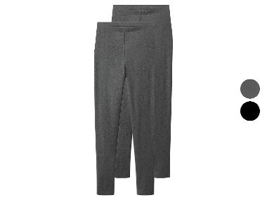 esmara® Legginsy ciążowe damskie z biobawełną, 2 pary