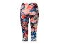 Legginsy sportowe z abstrakcyjnym wzorem.