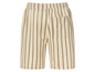 Beige szorty w pionowe paski