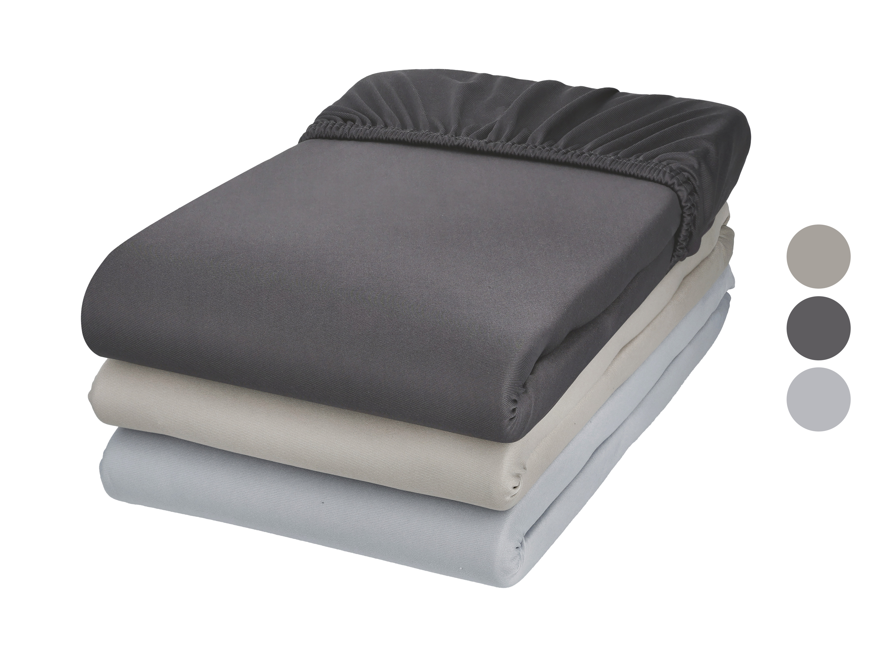 LIVARNO® Prześcieradło z dżerseju z mikrowłókna z gumką, 90-100 x 200 cm