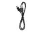Czarny kabel ładujący USB-C do USB-A, zwinięty.