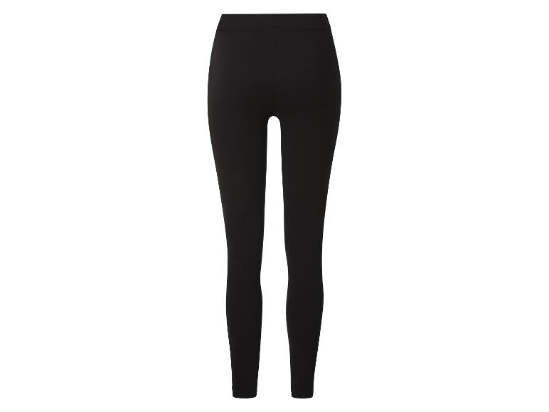 Proste czarne legginsy damskie
