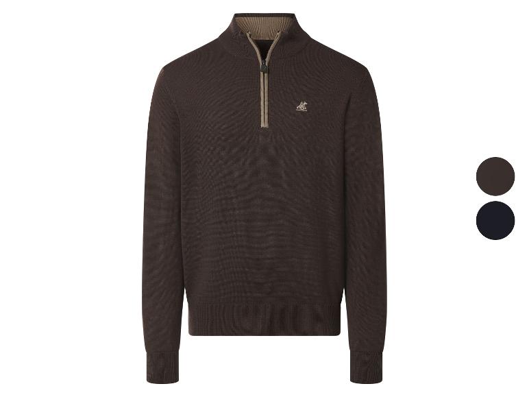 U.S. Grand Polo Sweter męski typu troyer
