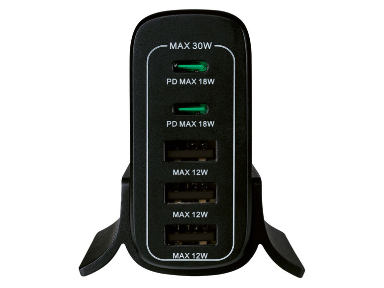 Stacja ładująca USB "TUL 2 A1", 30 W z 2x USB-C, 3x USB-A