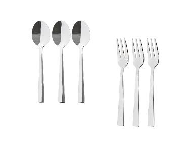SILVERCREST® Zestaw łyżeczek deserowych / Zestaw widelczyków deserowych, 3 sztuki