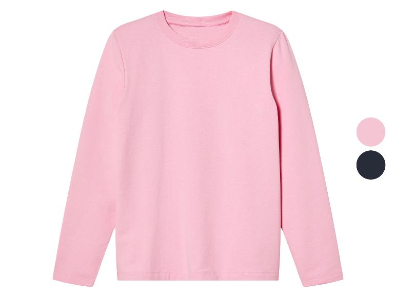Różowy longsleeve z długim rękawem.