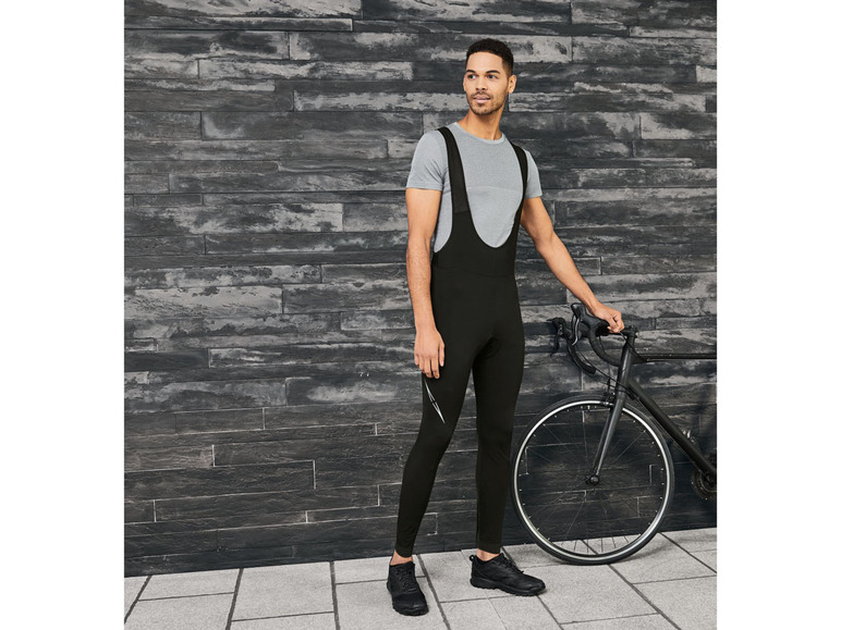 Pełny ekran: CRIVIT Legginsy / spodnie na szelkach termiczne rowerowe męskie - zdjęcie 11
