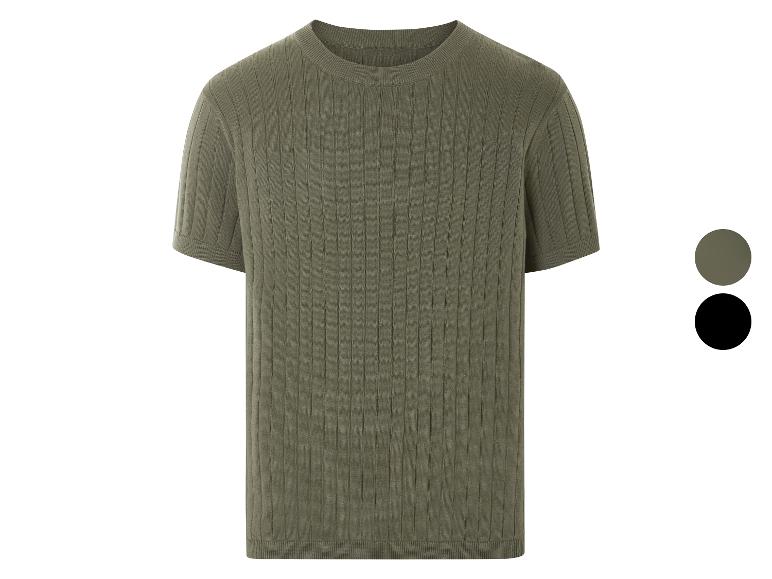 T-shirt męski z dzianiny