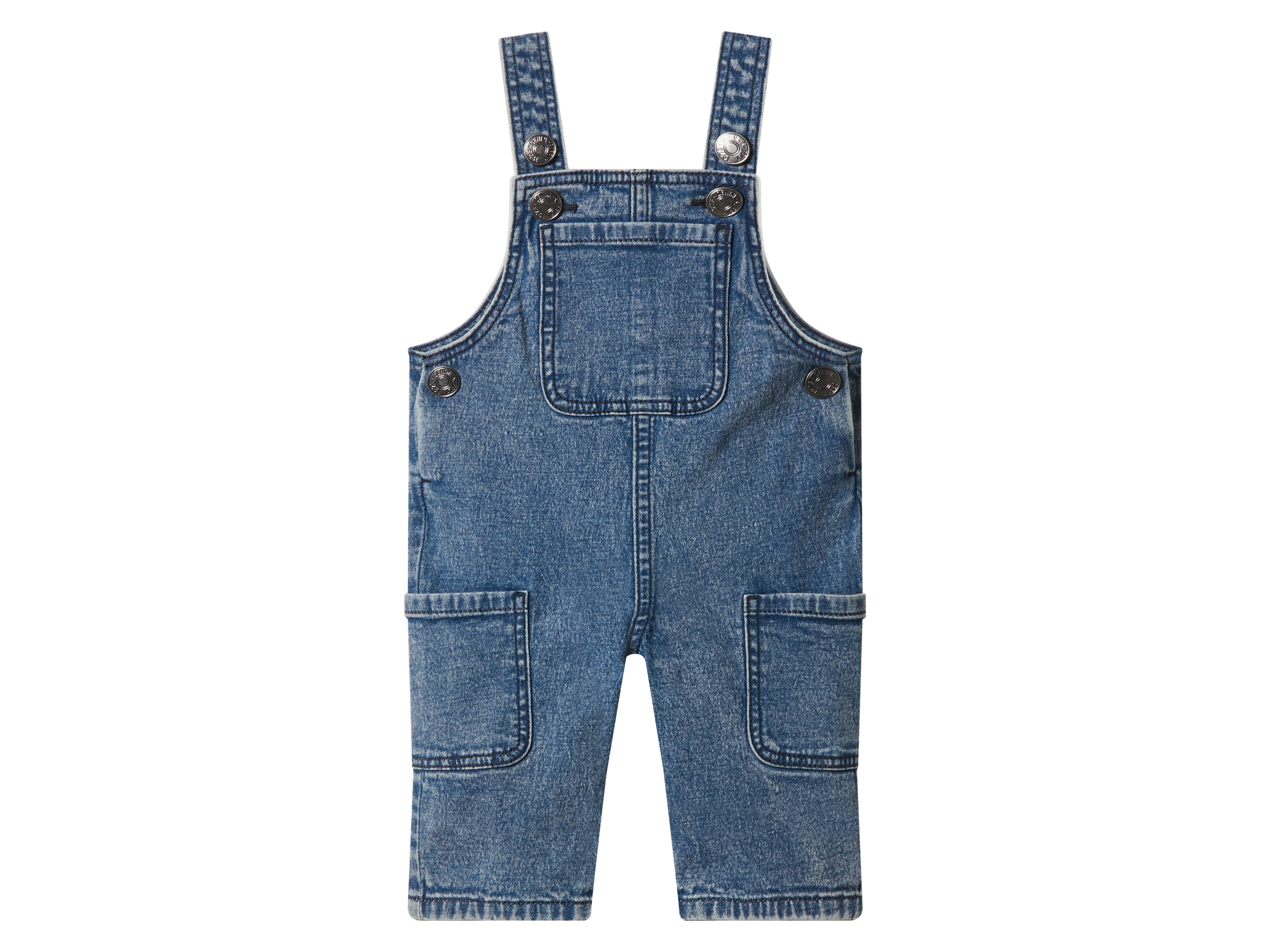 lupilu® Ogrodniczki jeansowe niemowlęce (Niebieski, 56)