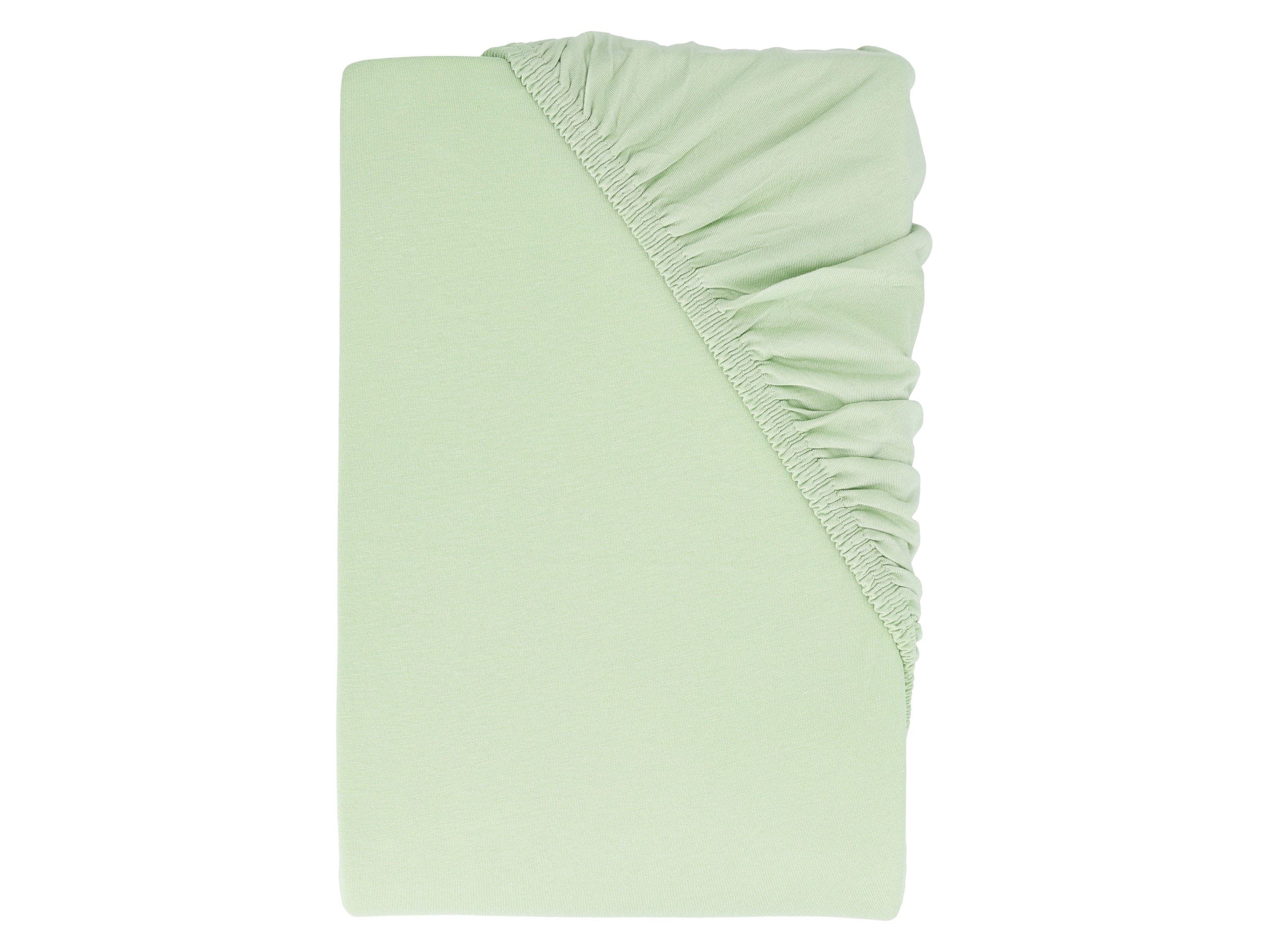 LIVARNO® Prześcieradło z dżerseju z gumką, 90-100 x 200 cm (Zielony)