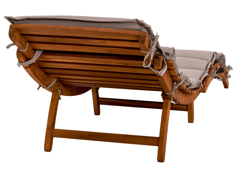 Pełny ekran: LIVARNO home Leżanka leżak Sevilla z drewna akacjowego, z wygodna poduszką w zestawie - zdjęcie 2