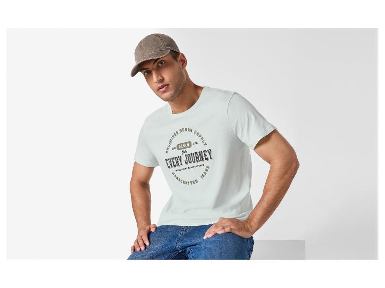 T-shirt męski z bawełny