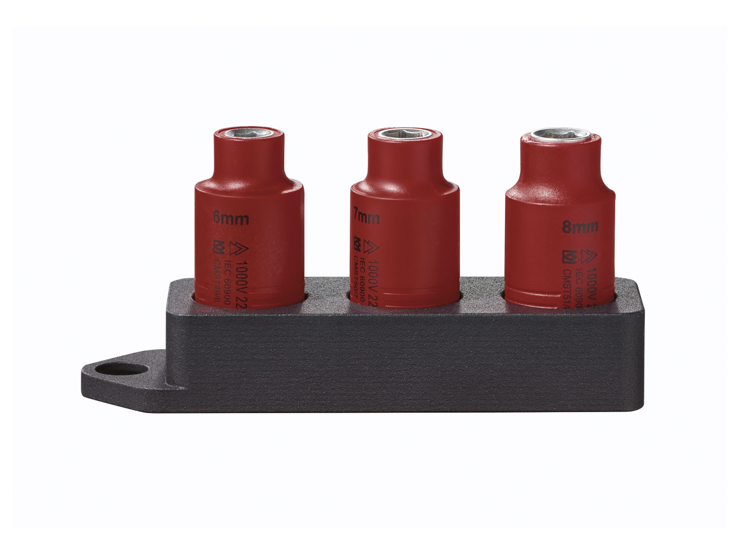 PARKSIDE® Zestaw bitów i nasadek / zestaw nasadek / grzechotka 3/8", 1000 V (Zestaw nasadek, 3 elementy)