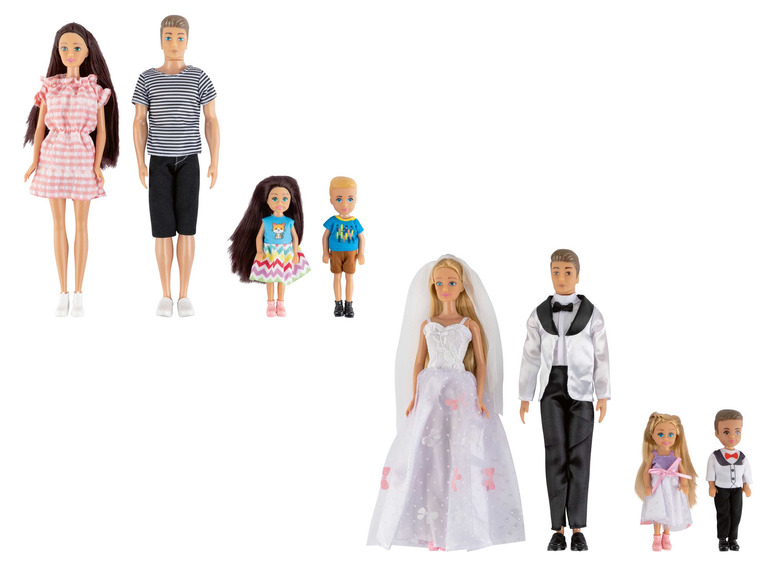 Pełny ekran: Playtive Rodzina lalek lub Para młoda Fashion Doll - zdjęcie 1