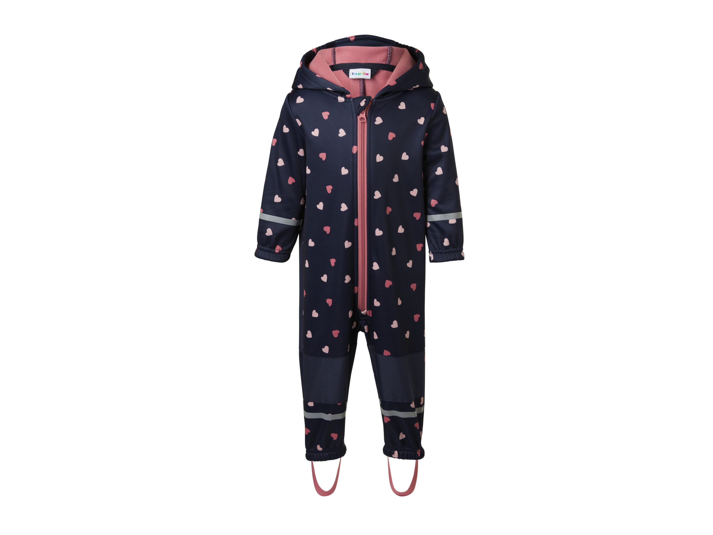 LUPILU® Kombinezon przeciwdeszczowy softshell dziecięcy (Granatowy, 98/104)