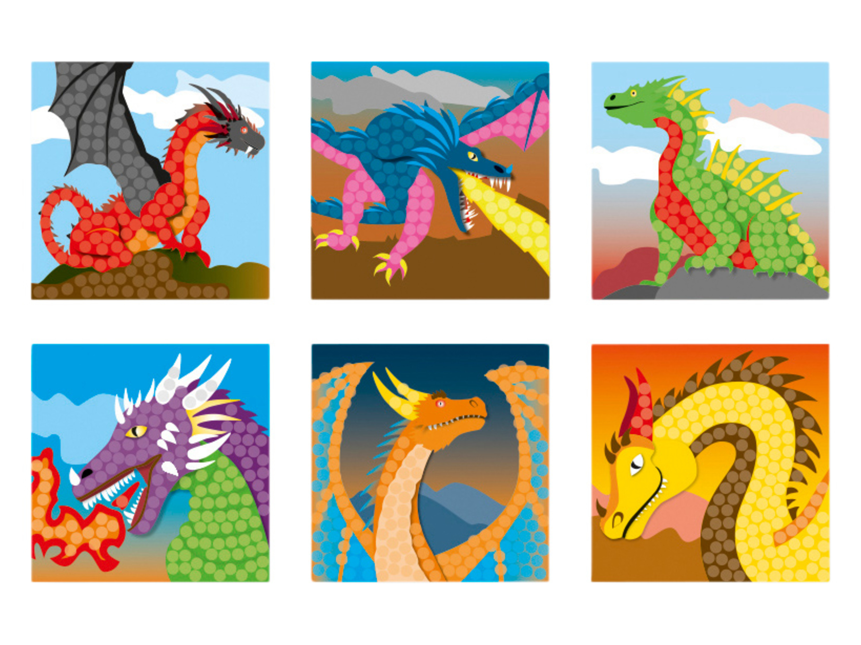 PLAYMAIS Mała Mozaika (Fantasy Dragon)