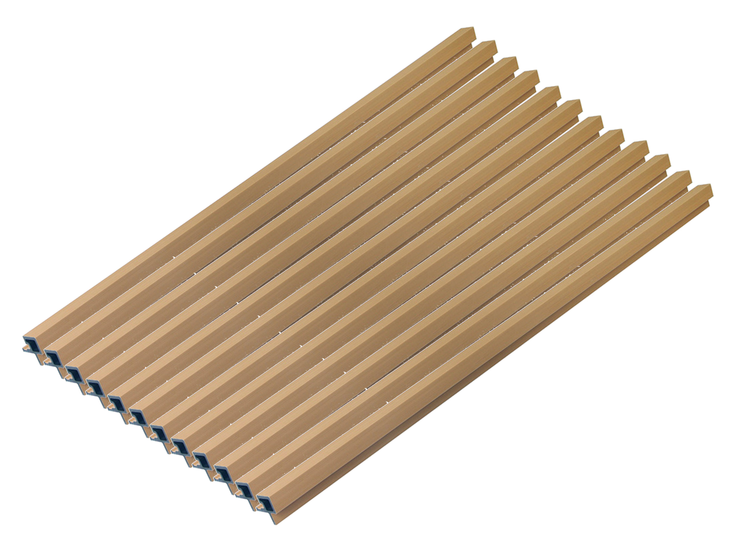 HOME DELUXE Profil narożny WPC »SANO«, do deski elewacyjnej "DUVAR" (12 sztuk, teak)