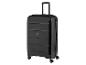 Czarna walizka z kołami marki Tupmove.