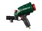 Zielony pistolet natryskowy Parkside z czarnym uchwytem i czerwonymi detalami.
