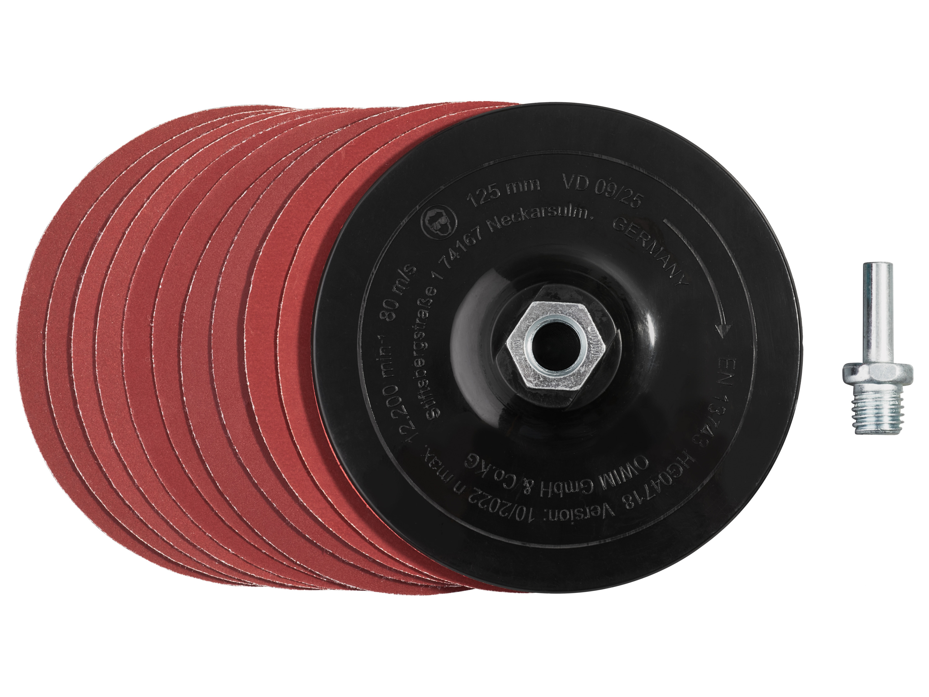 PARKSIDE® Akcesoria do szlifierek kątowych, 125mm (Talerze szlifierskie z mocowaniem na rzepy)