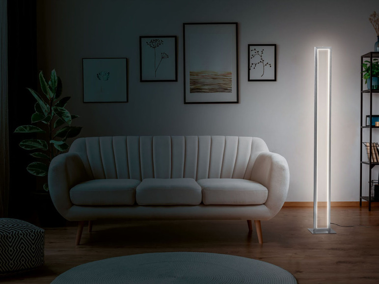 Pełny ekran: LIVARNO home Lampa stojąca LED w optyce matowego niklu - zdjęcie 7