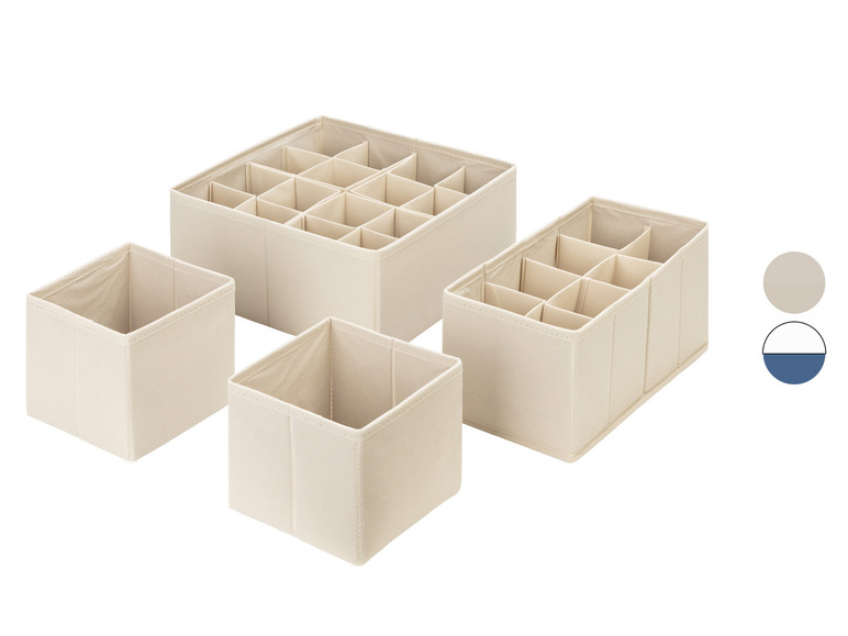 Zestaw 4 organizerów do szuflad; Zestaw 4 organizerów do szuflad