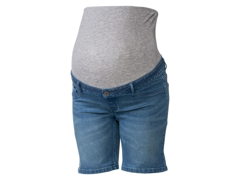 Pełny ekran: esmara Szorty jeansowe damskie ciążowe z elastycznym pasem - zdjęcie 2