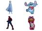 Puzzle z Elsą, Stitch'em, Spider-Manem i dziewczynką z kotem.