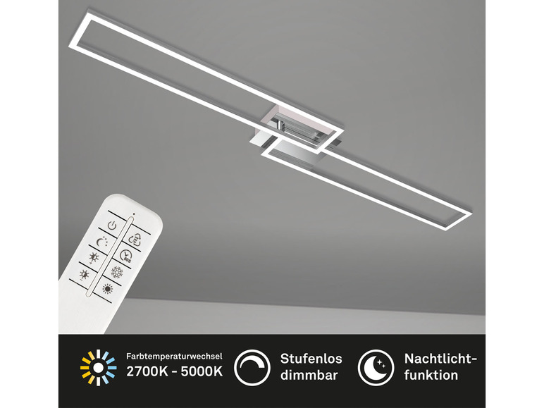 Pełny ekran: Briloner Lampa sufitowa LED z pilotem, 1 sztuka - zdjęcie 6