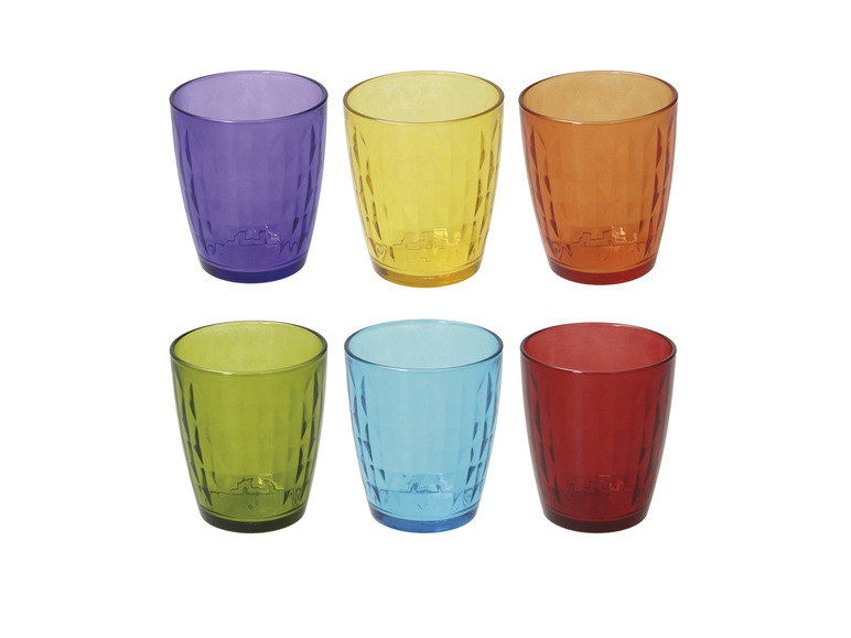 Pełny ekran: Tognana Zestaw 6 szklanek, kolorowe, ze szkła - zdjęcie 1