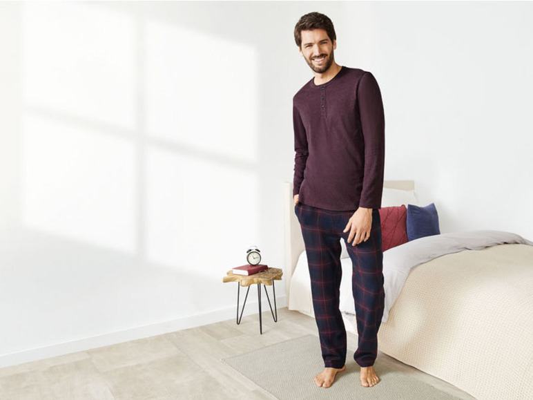 Pełny ekran: LIVERGY® Piżama męska z flaneli (bluzka + spodnie) - zdjęcie 13