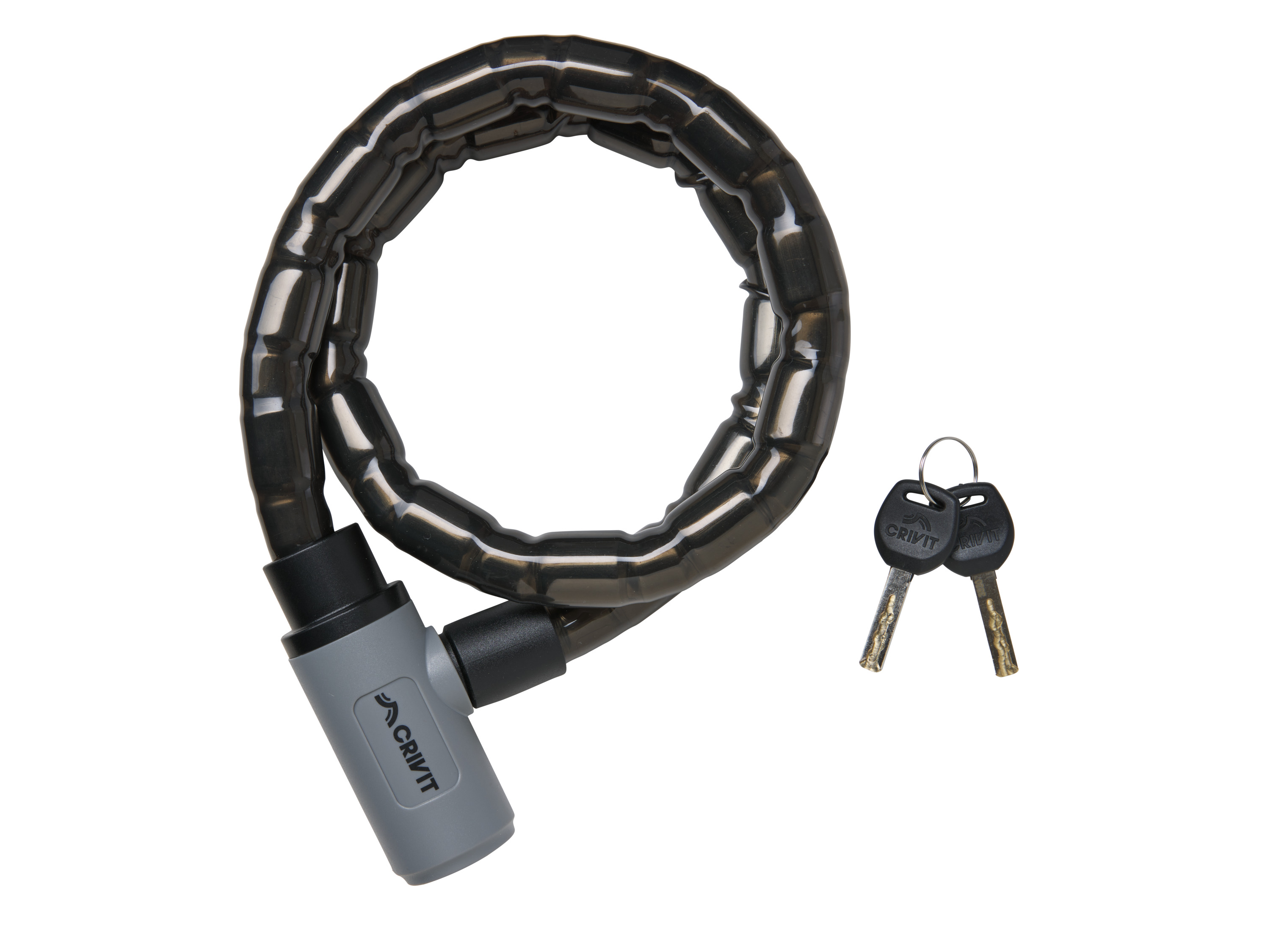 CRIVIT Łańcuch zabezpieczający do roweru (Blokada rowerowa pancerna)