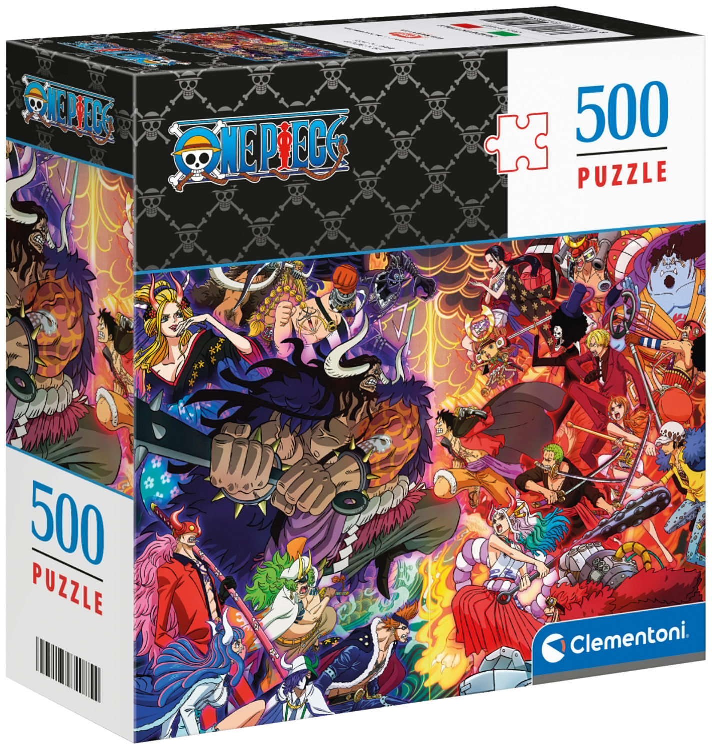 CLEMENTONI Zestaw puzzli Dragon Ball lub One Piece (One Piece – Mecz)