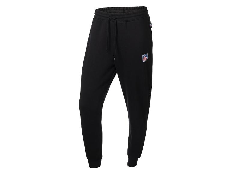Czarne spodnie dresowe z logo NFL
